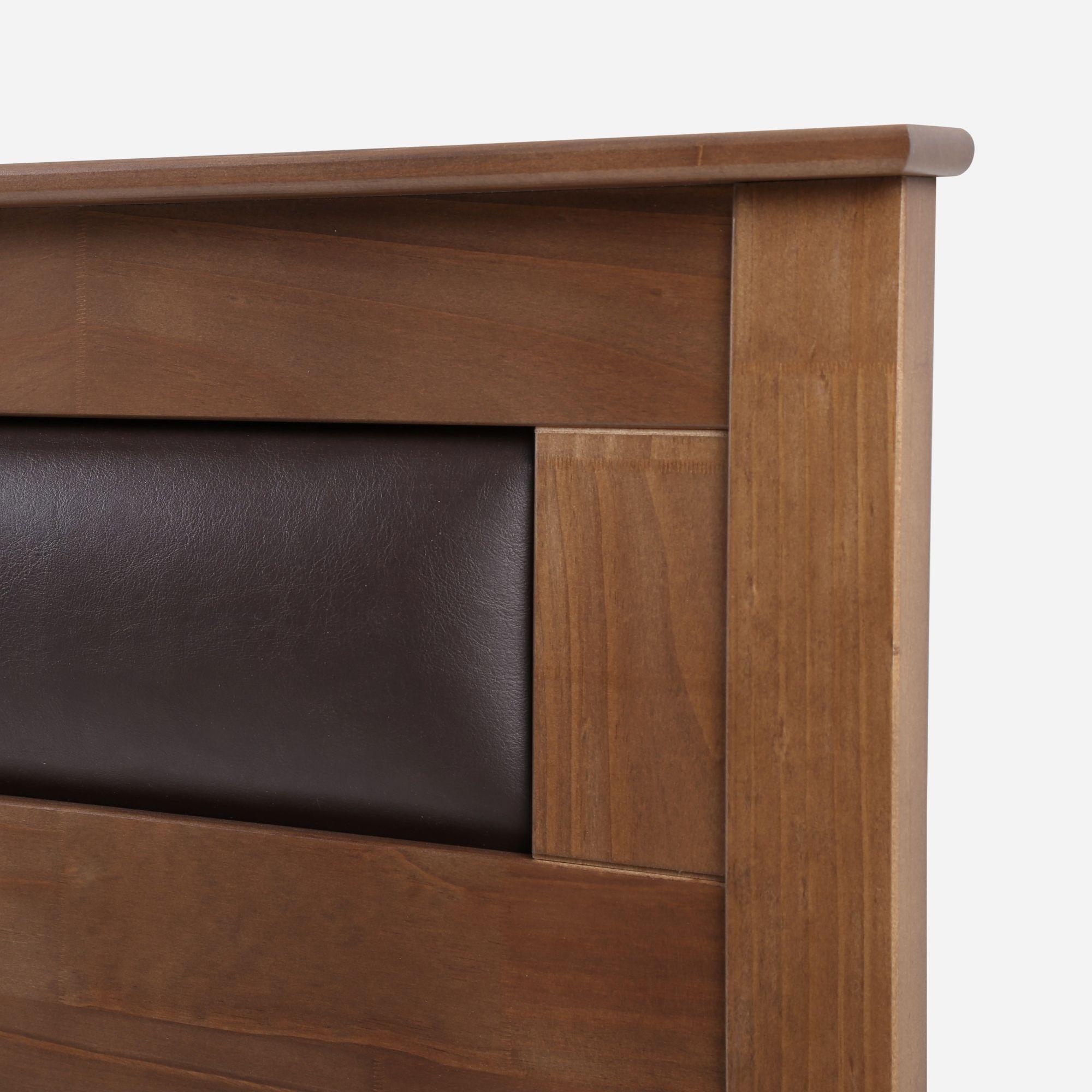 Cama Europea Pratta 1,5 Plazas Pata Acero + Respaldo Ferrara-6