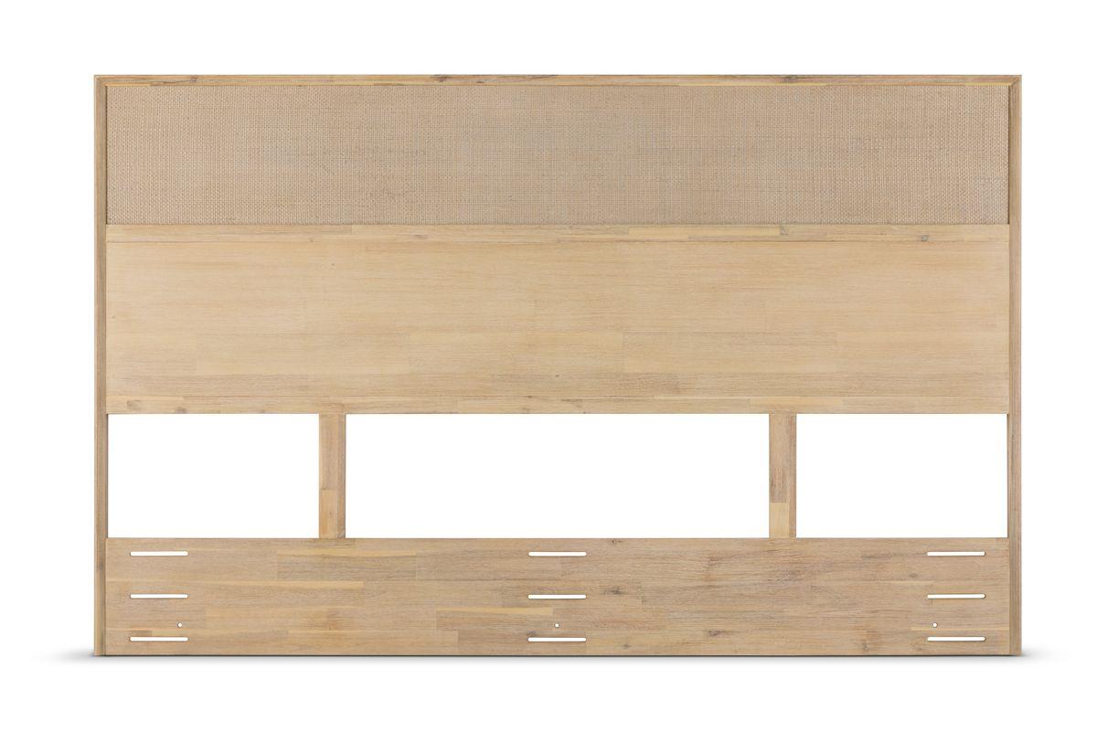 Set Respaldo King + Veladores Halsey Rosen Madera-Rattán-3