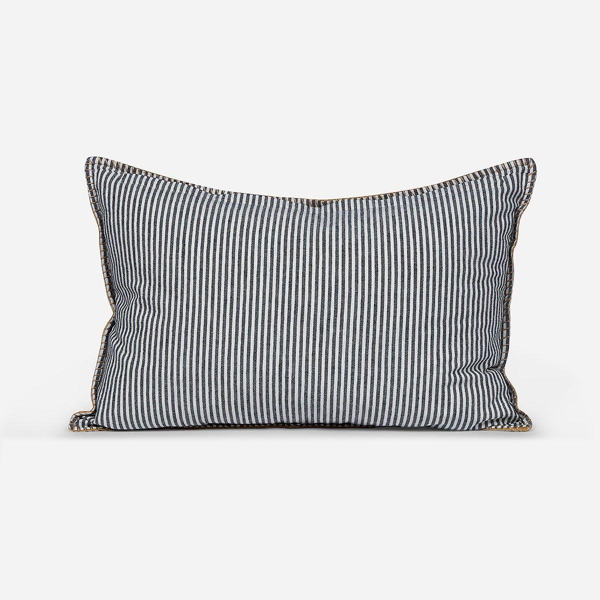 Funda de Cojín Velvet Stripes 60 x 40 cm Camel-2