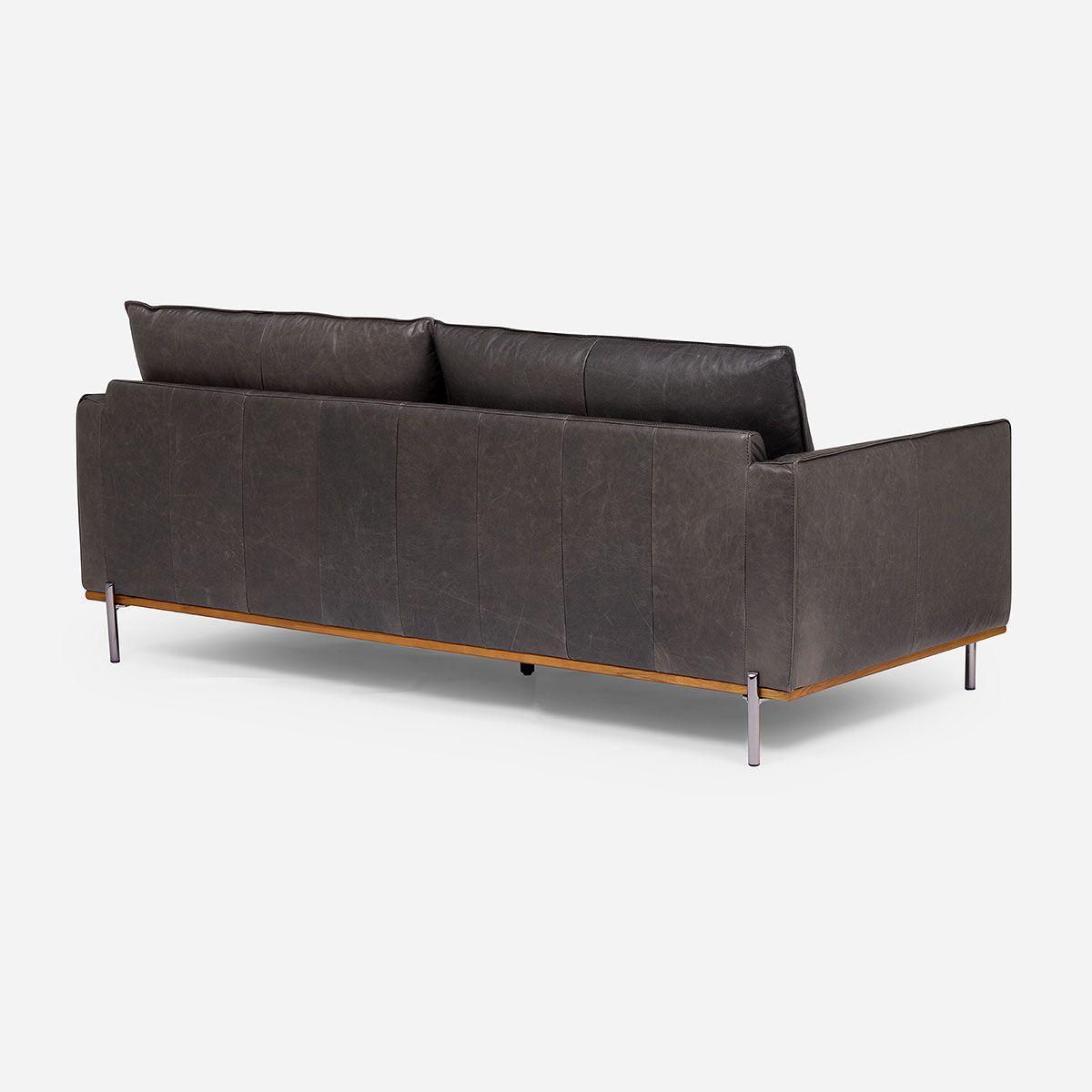 Sofá Westwood 3 Cuerpos Cuero Color Stone-3