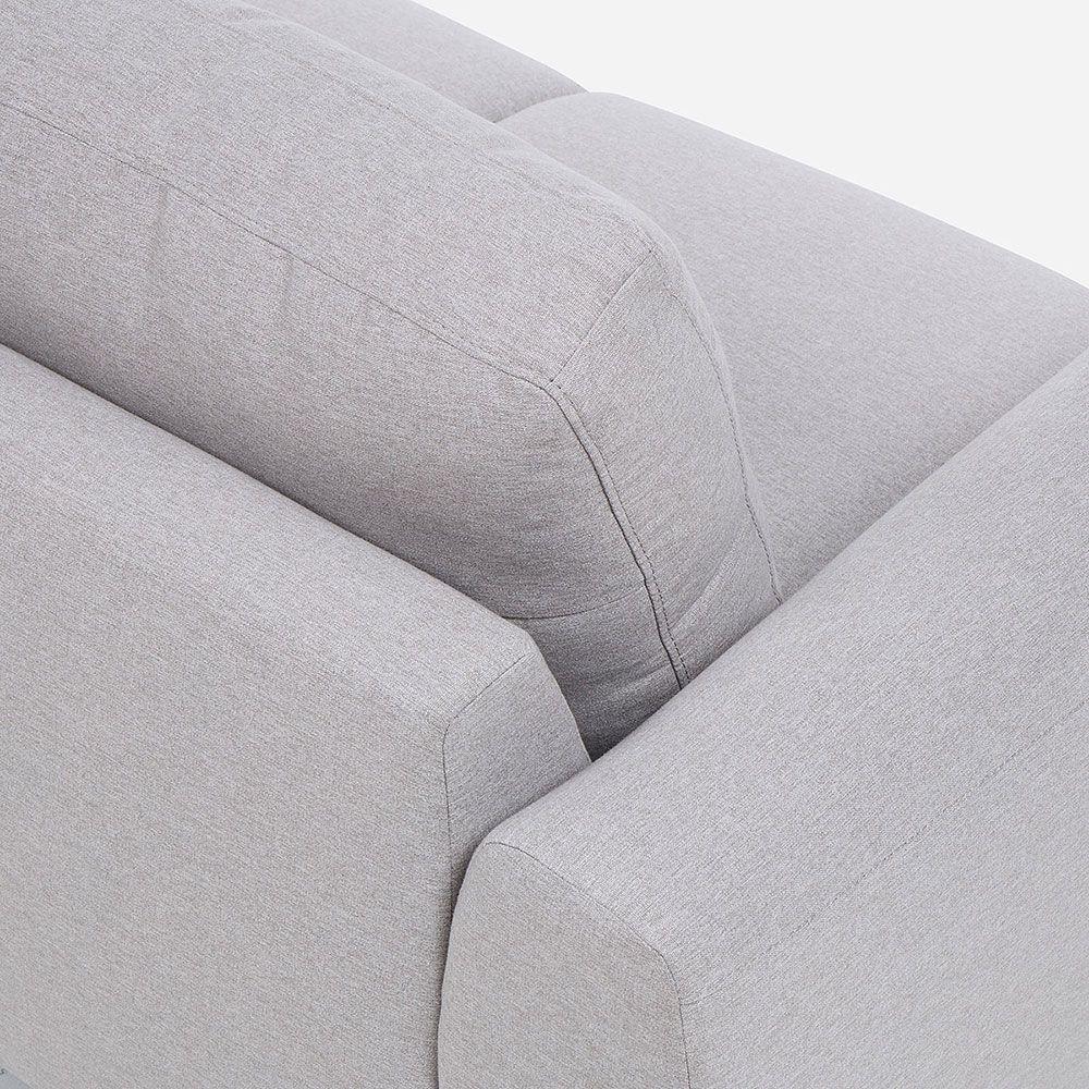 Sofá Padua 2 Cuerpos Color Gris Perla-5