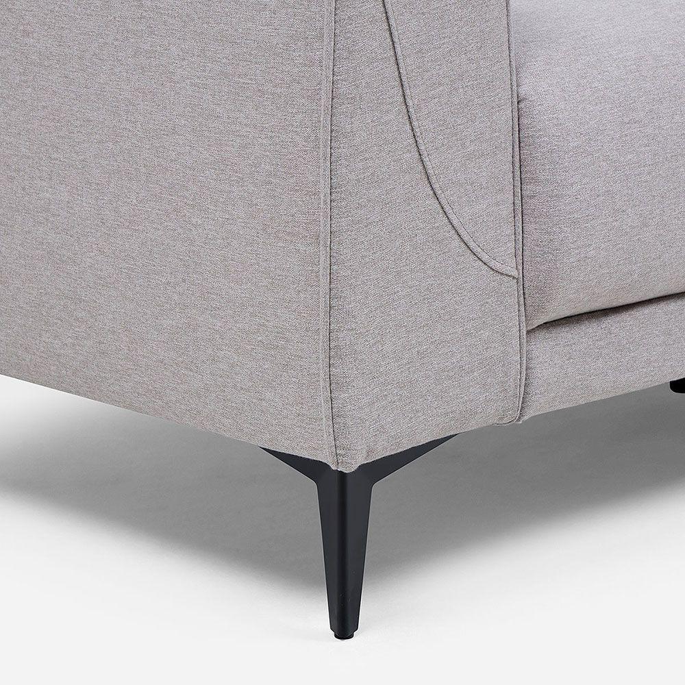 Sofá Padua 2 Cuerpos Color Gris Perla-7