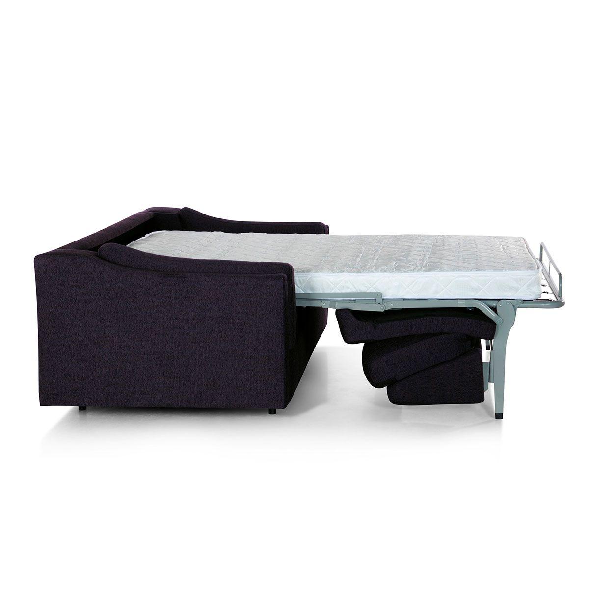 Sofá Cama Tyler One Fold 3 Cuerpos Tela Azul Marino-3