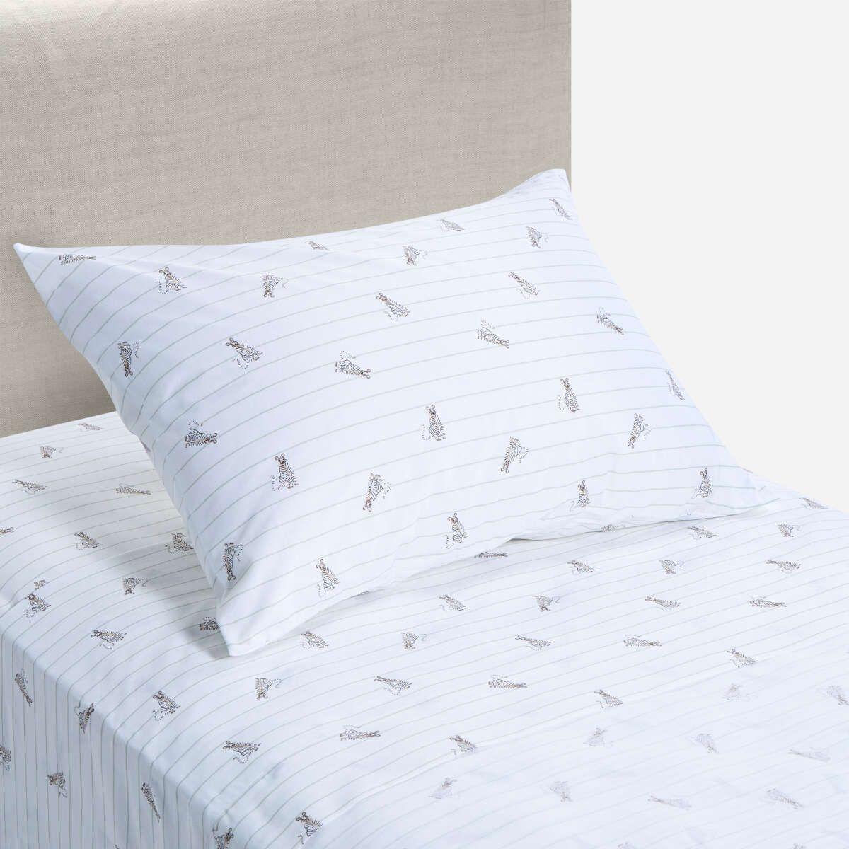 Sábana Rosen Colección Kids 144 Hilos Tigres 1 Plaza-0