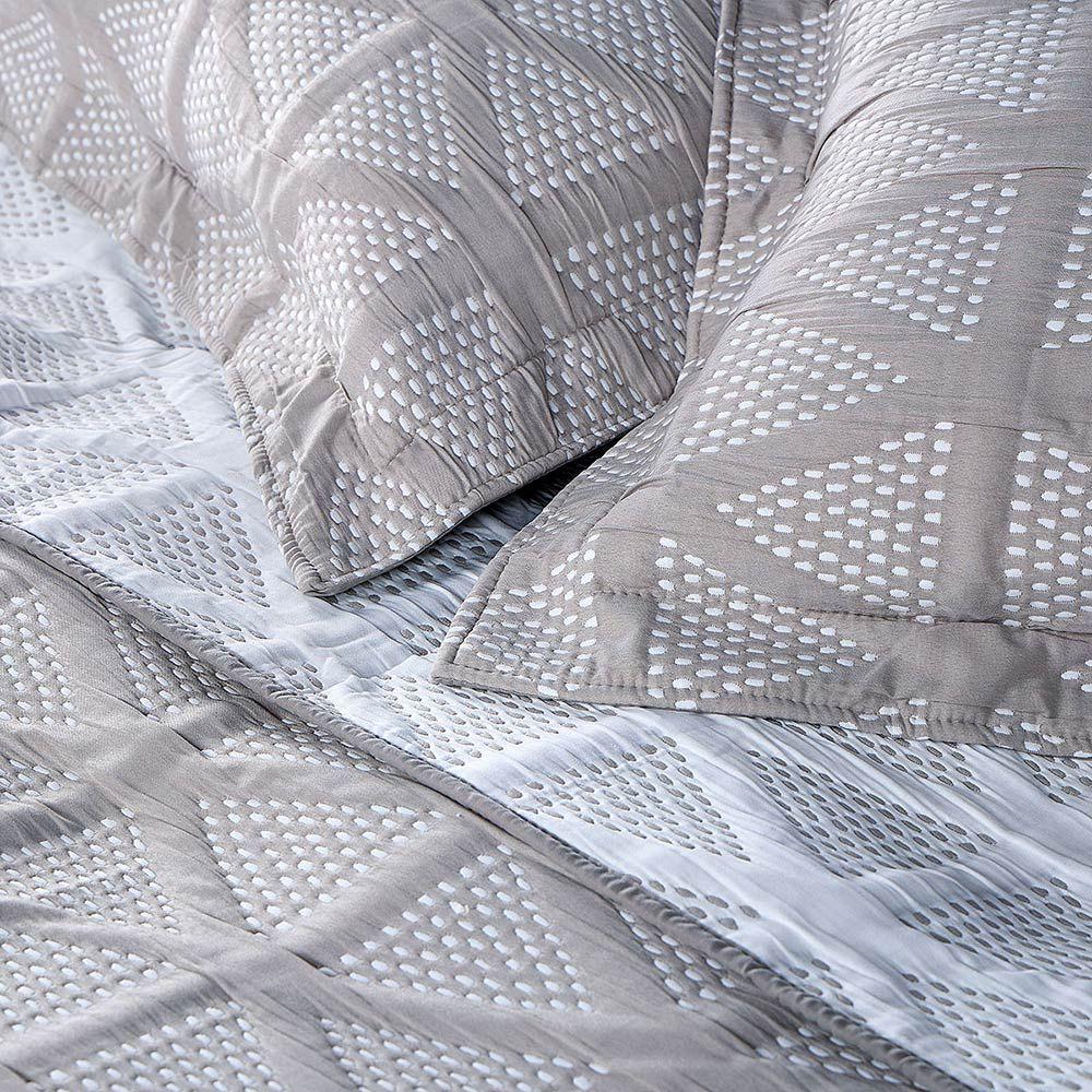 Quilt Jacquard Geo Arena 2 Plazas-3