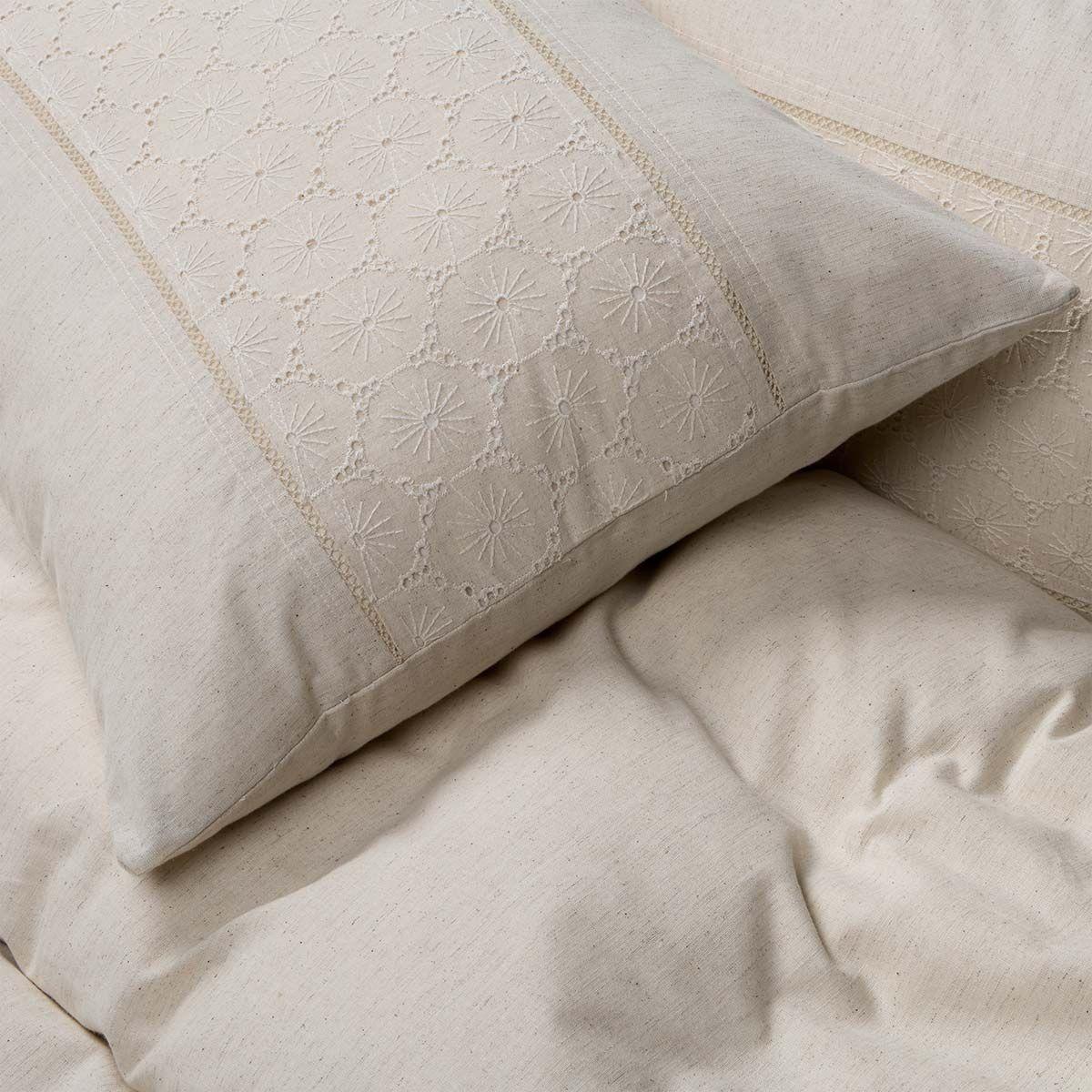 Funda Plumón Algodón Pure Gialla Beige 2 Plazas-3