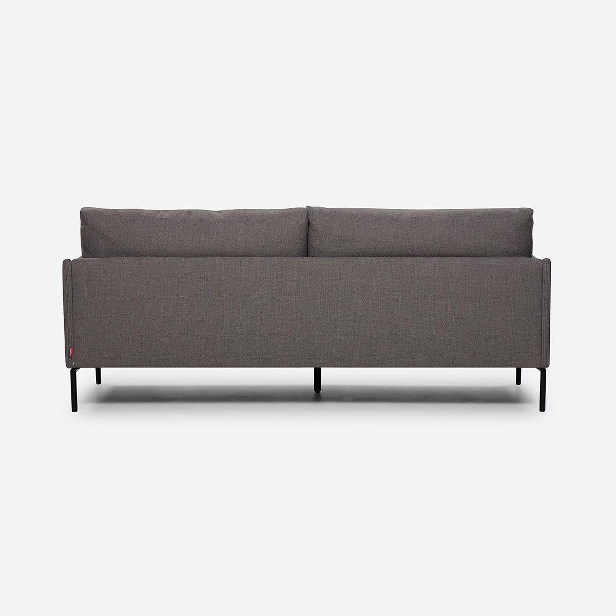 Sofá Rosen Thamova 3 Cuerpos Tela Gris Oscuro-3