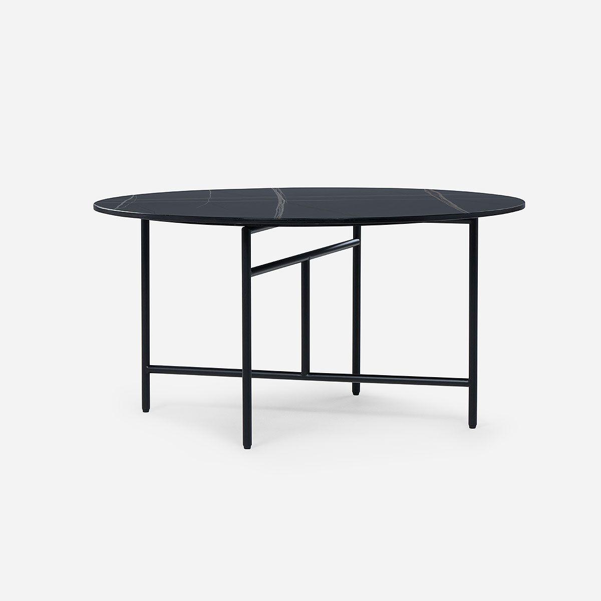 Mesa de Centro Rosen Delfi Circular 80 x 40 cm Negro-0