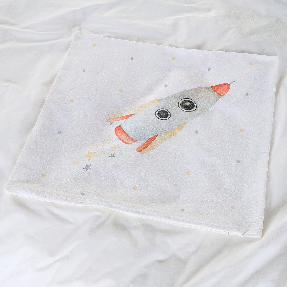 Funda Cojín Infantil Universo Azul 50 x 50 cm-2