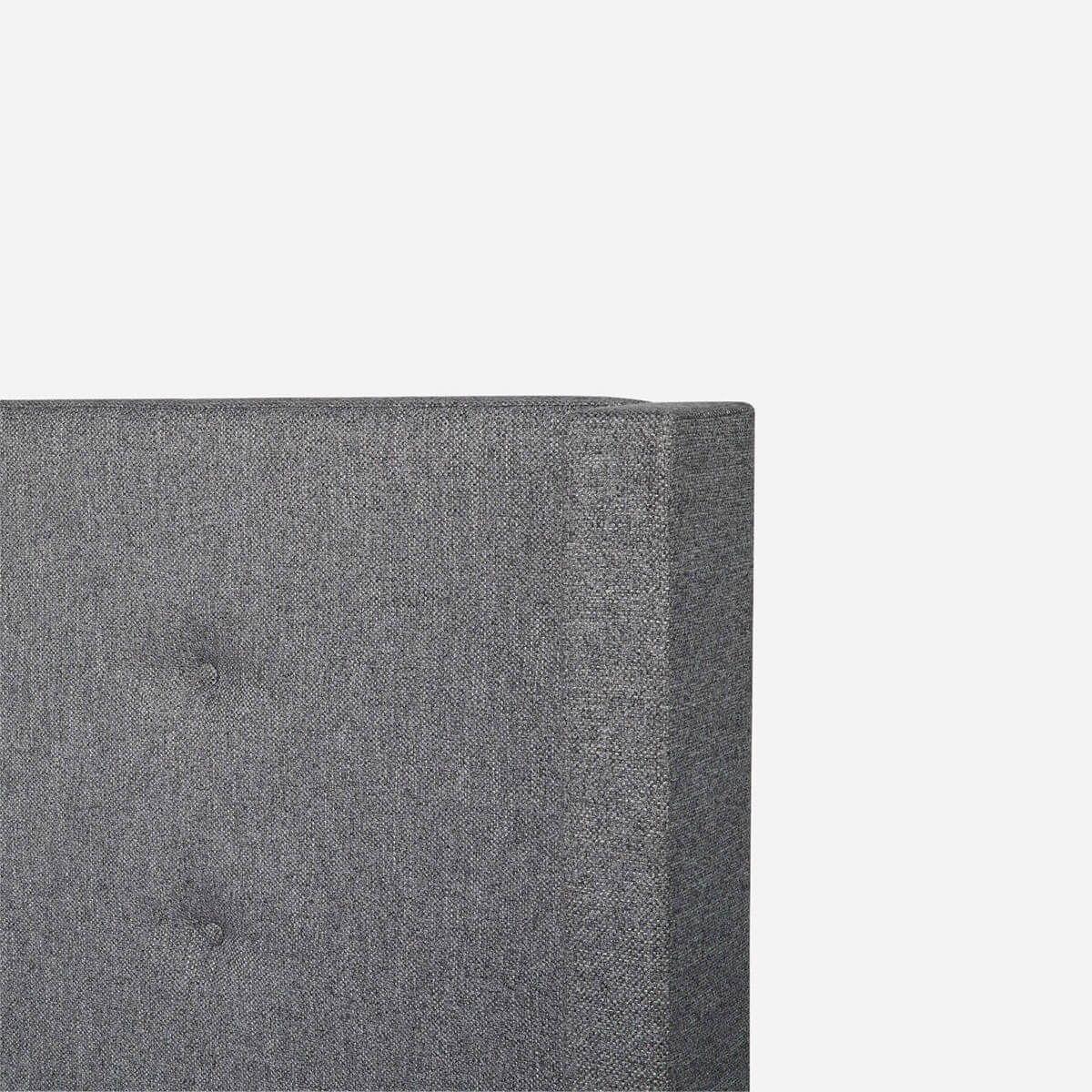 Respaldo Brickell Tela Charcoal 2 Plazas-2