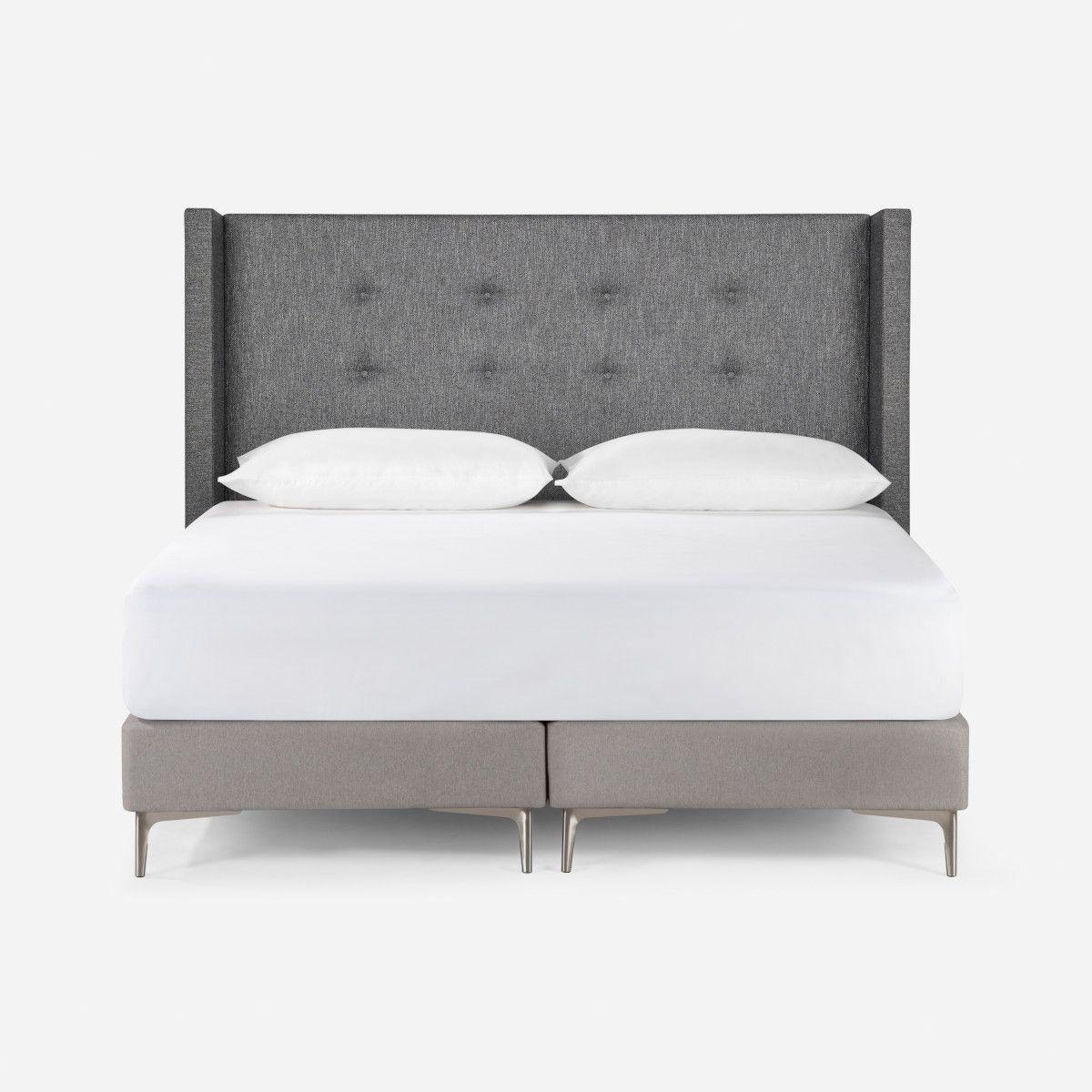 Respaldo Brickell Tela Charcoal 2 Plazas-3