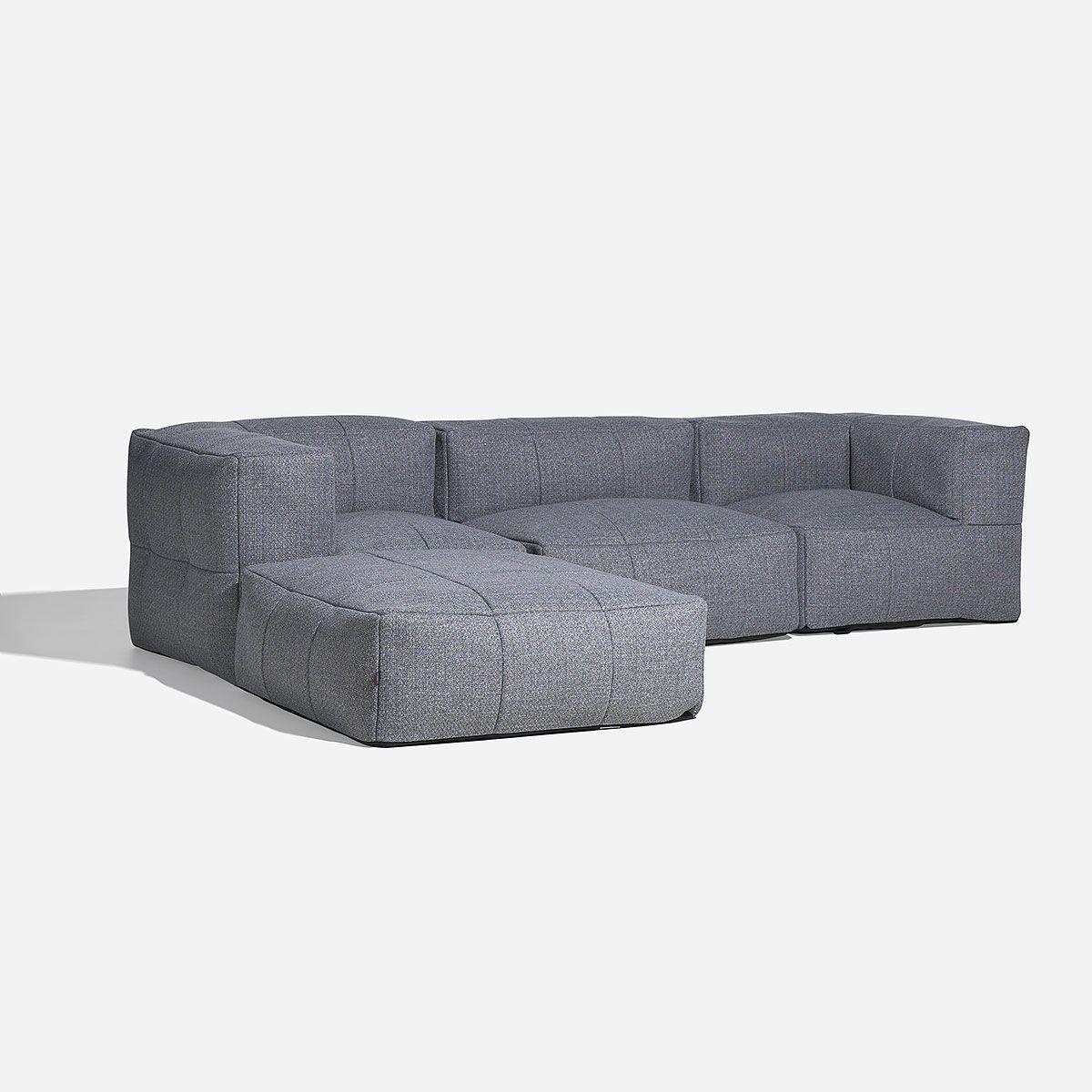 Sofa Modular de Terraza  Wainea 5 Piezas Gris-2