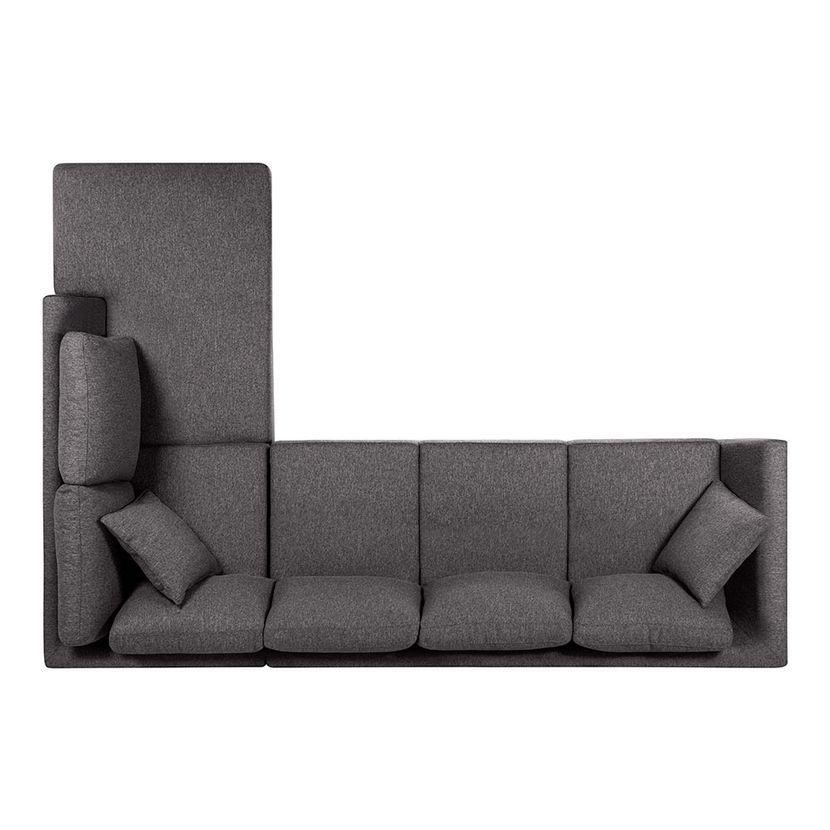 Sofá Seccional Rosen Carter Derecho Color Charcoal-4