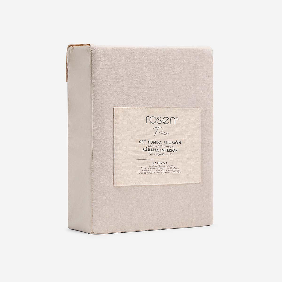 Set Funda de Plumón + Sábana Inferior Pure Arena 1.5 Plazas-3