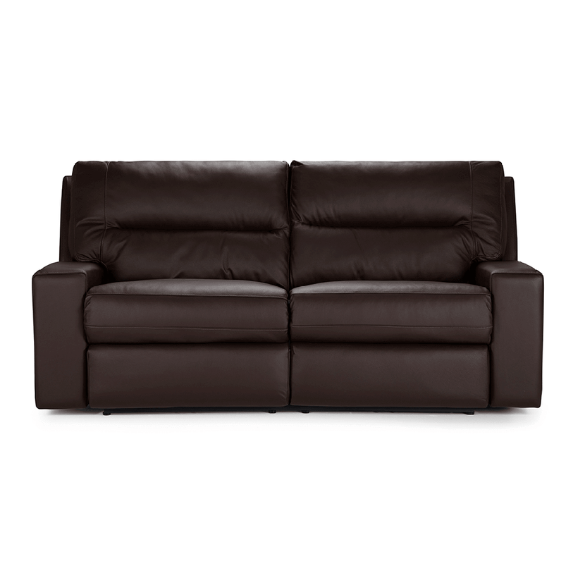 Rosen Sofá Recl Tolstoi 3C Eléctrico Cuero Madrás Marrón-4
