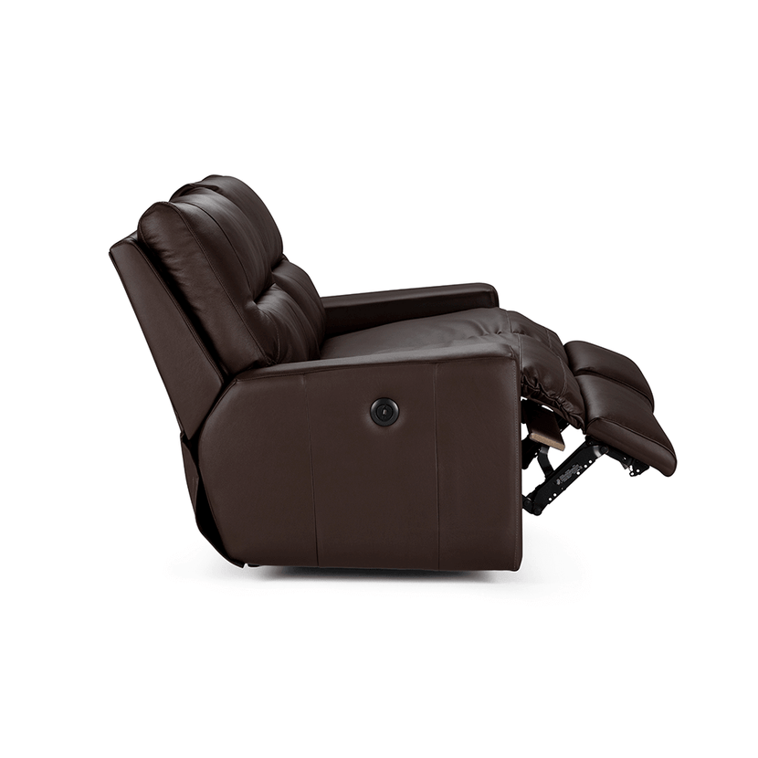 Rosen Sofá Recl Tolstoi 3C Eléctrico Cuero Madrás Marrón-6