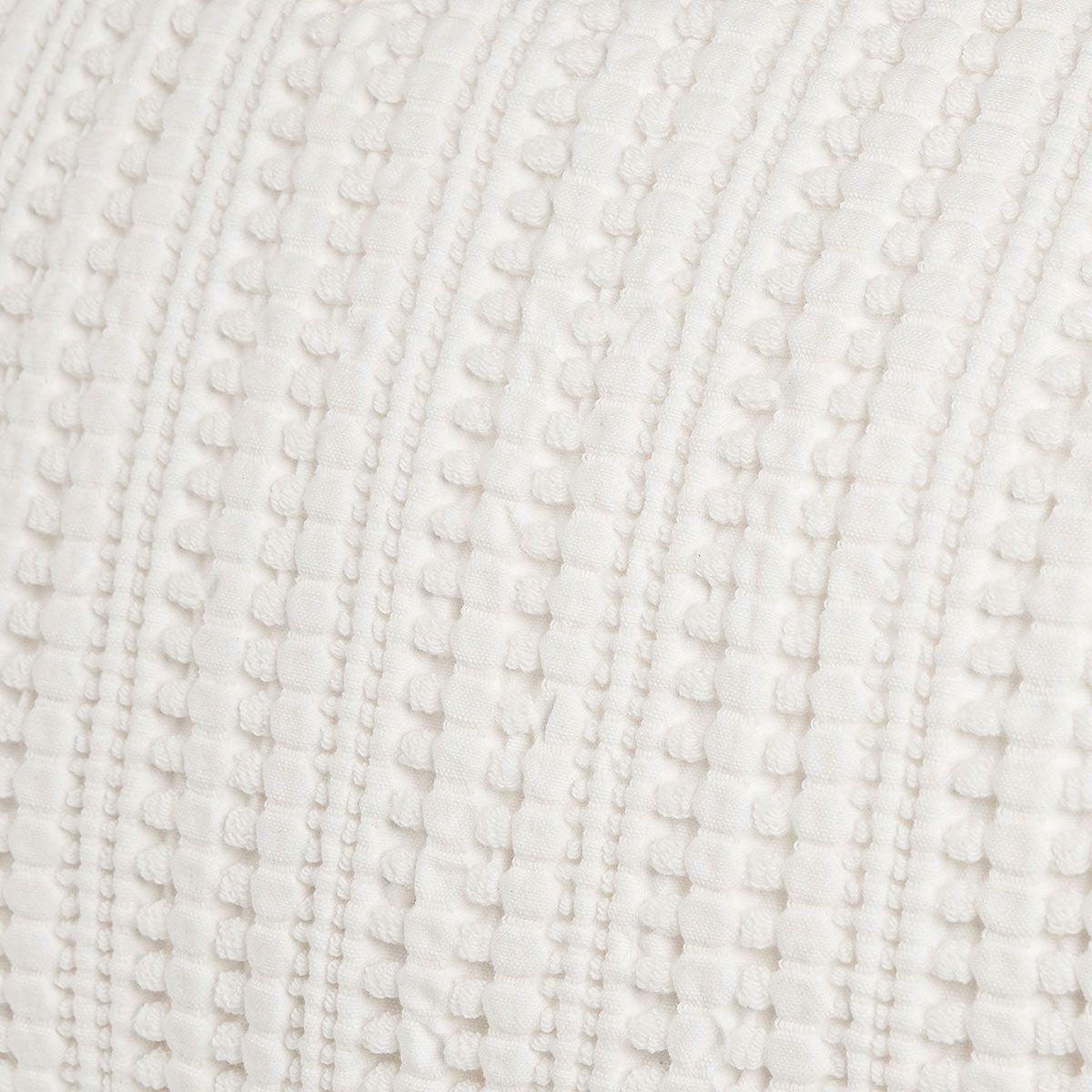 Funda de Cojín Bordado Porto 60 x 40 cm Blanco-2