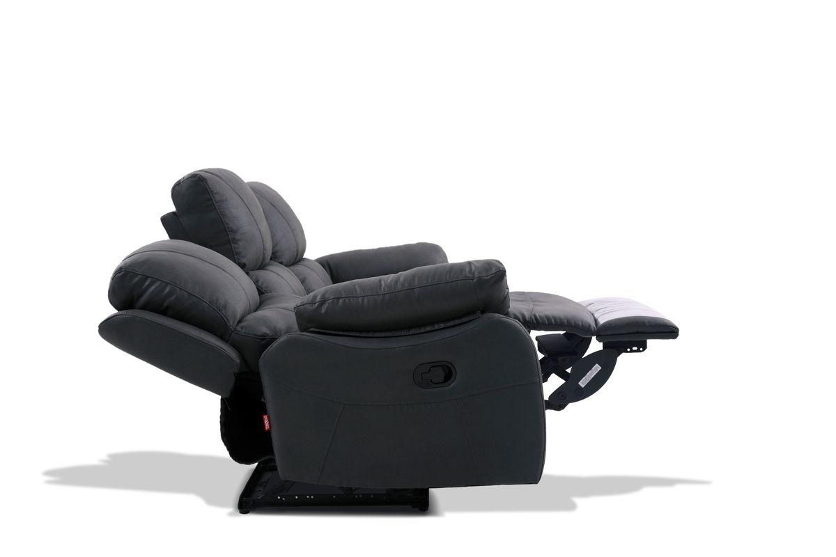 Sofá Reclinable Rosen Orson 3 Cuerpos Tela Manual Stone-3