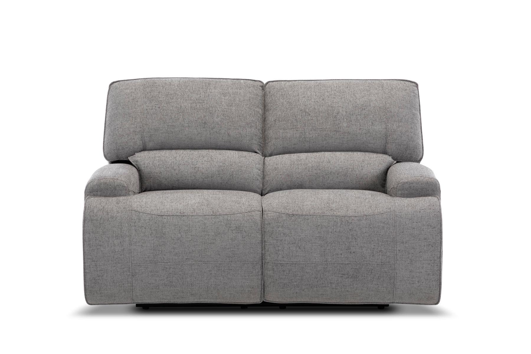 Sofá Reclinable Rosen Jagger Eléctrico 2 Cuerpos Tela Gris-2