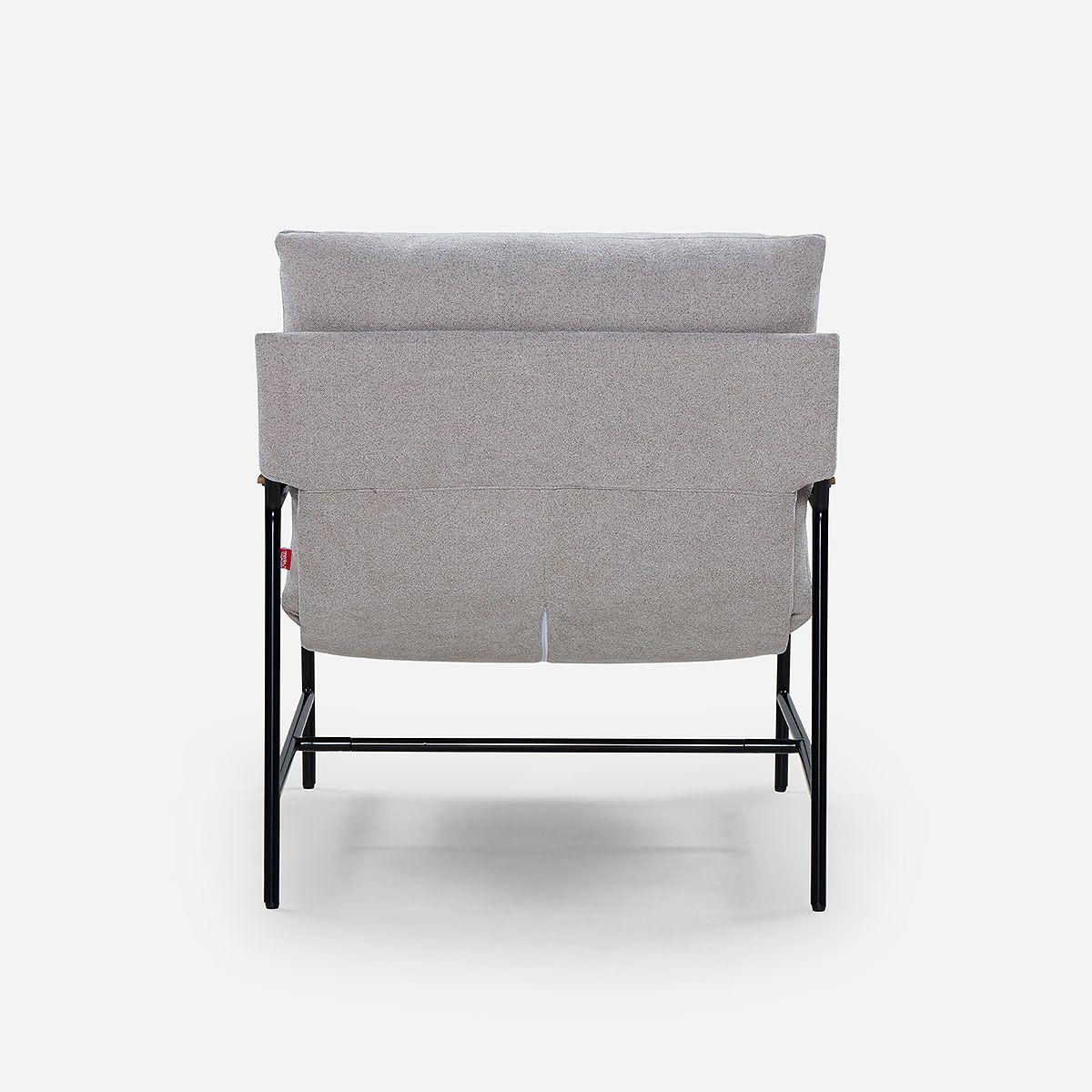 Poltrona Rosen Ellon Tela Gris-3