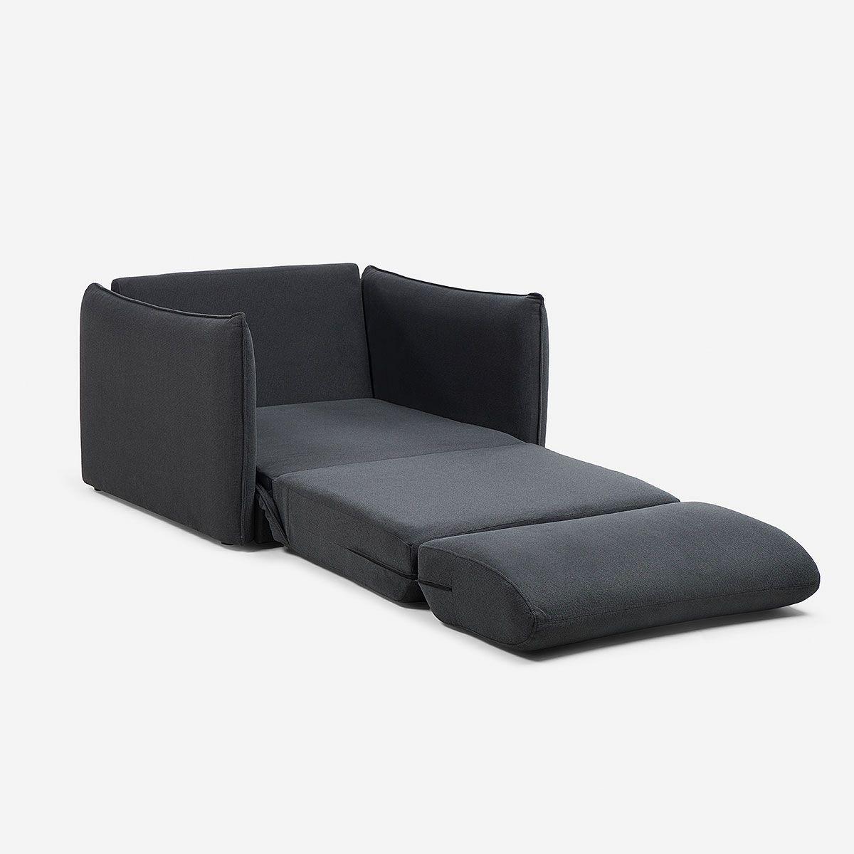 Sillón Cama Balboa Tela Grafito-2