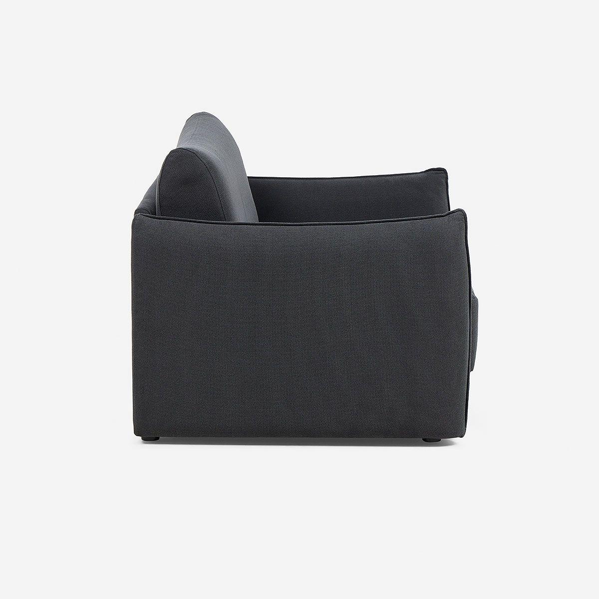 Sillón Cama Balboa Tela Grafito-4