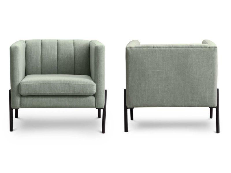 Set 2 Poltronas Rosen Drolet Tela Jade-1
