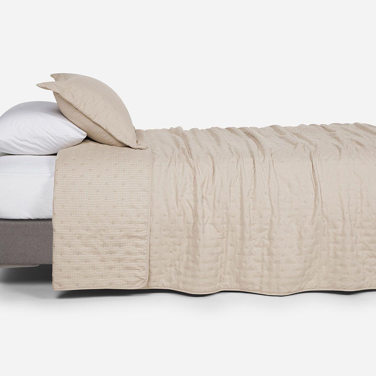 Cubrecama Reversible Supersoft Arena 1,5 Plazas-2