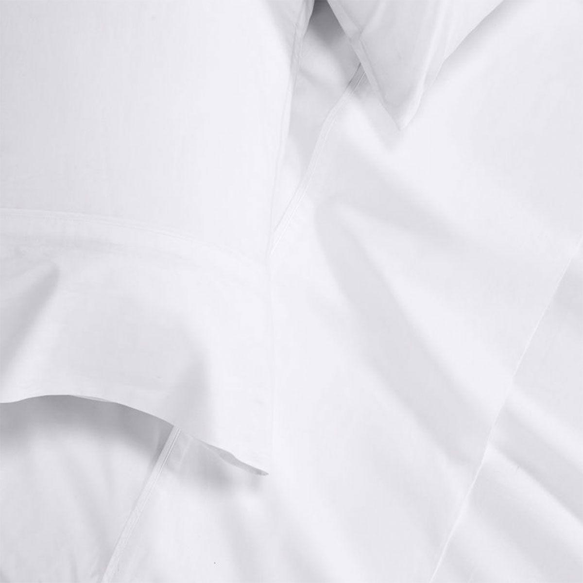 Sábana Rosen 200 Hilos Algodón Lisa Blanca 2 Plazas-1