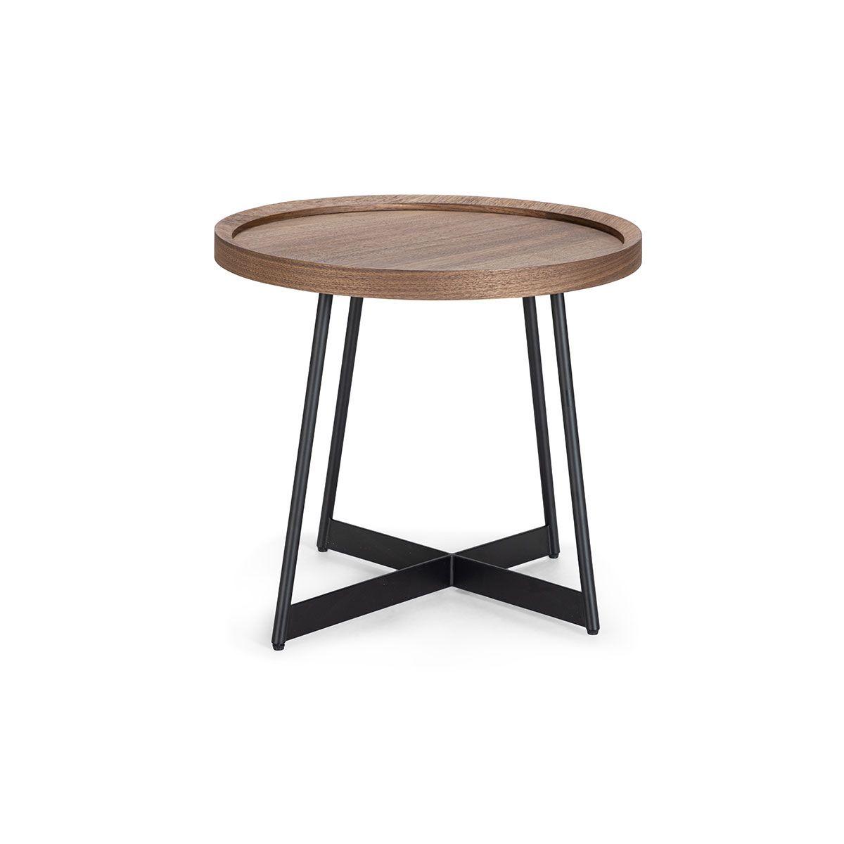 Mesa Lateral Rosen Liberty 50 x 50 cm Nogal-5