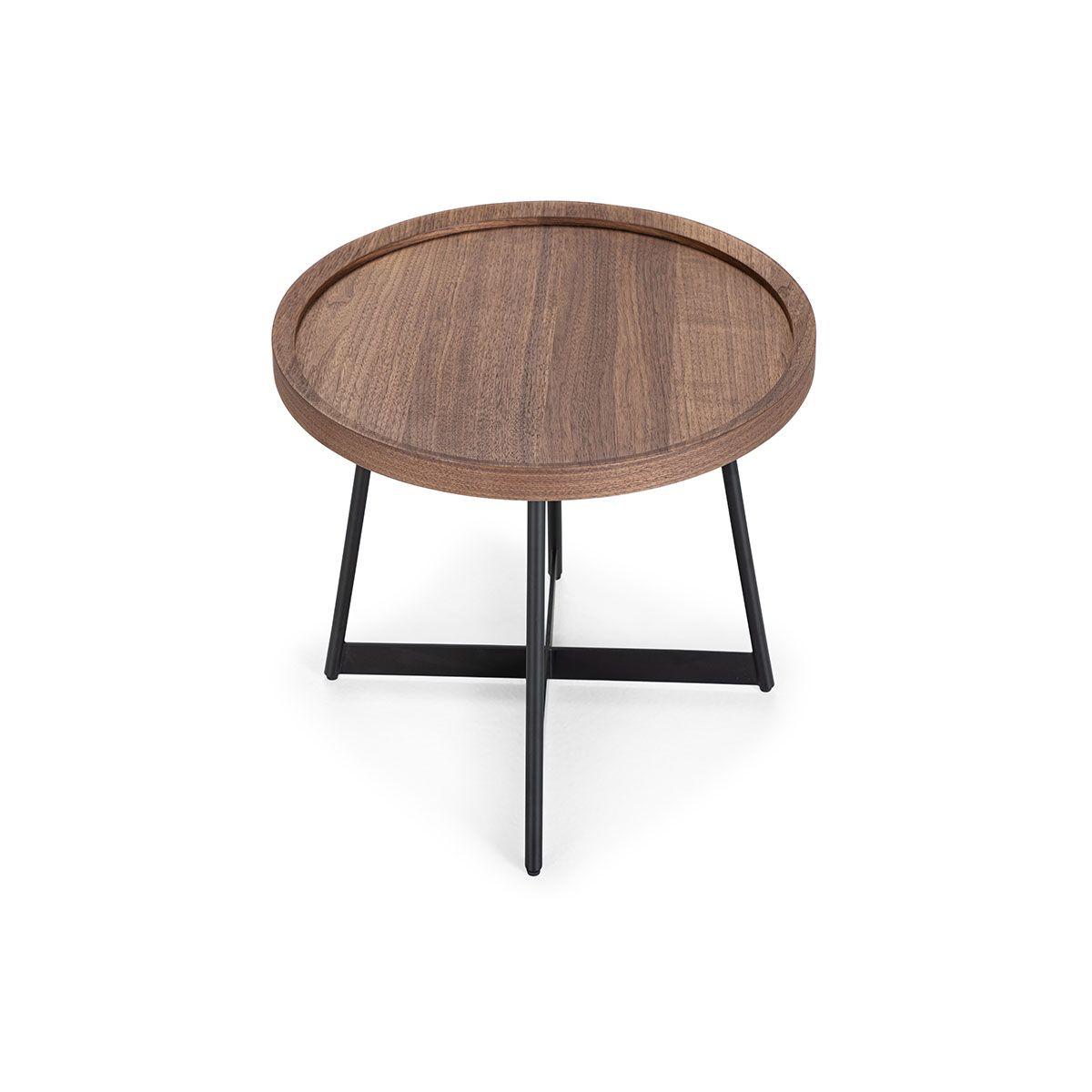 Mesa Lateral Rosen Liberty 50 x 50 cm Nogal-6