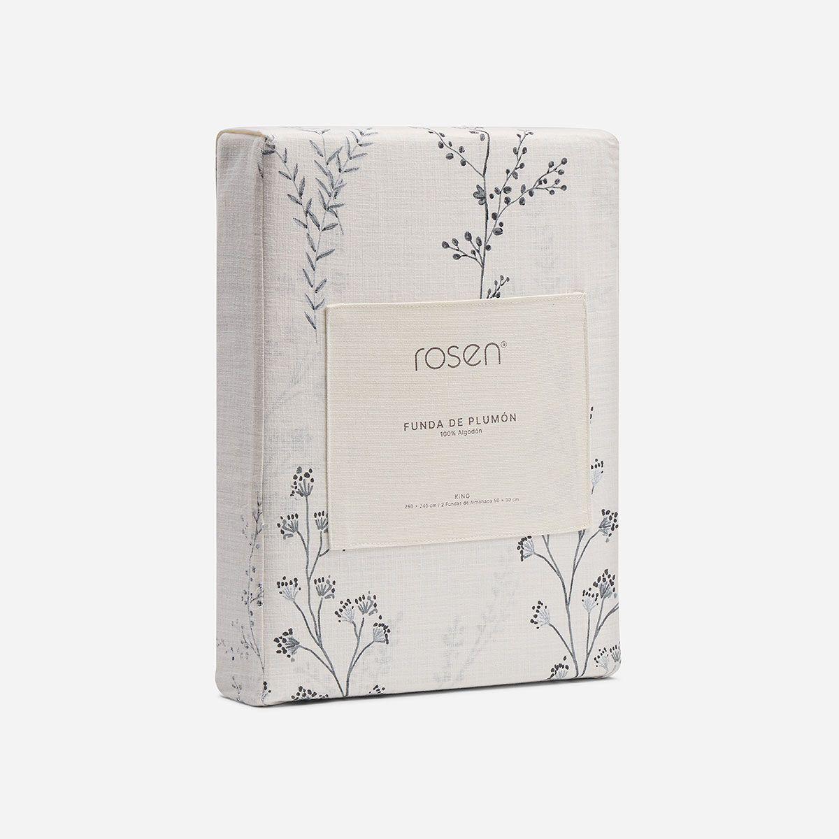 Funda Plumón Algodón Reversible Timeless Print Petlin S.King-4
