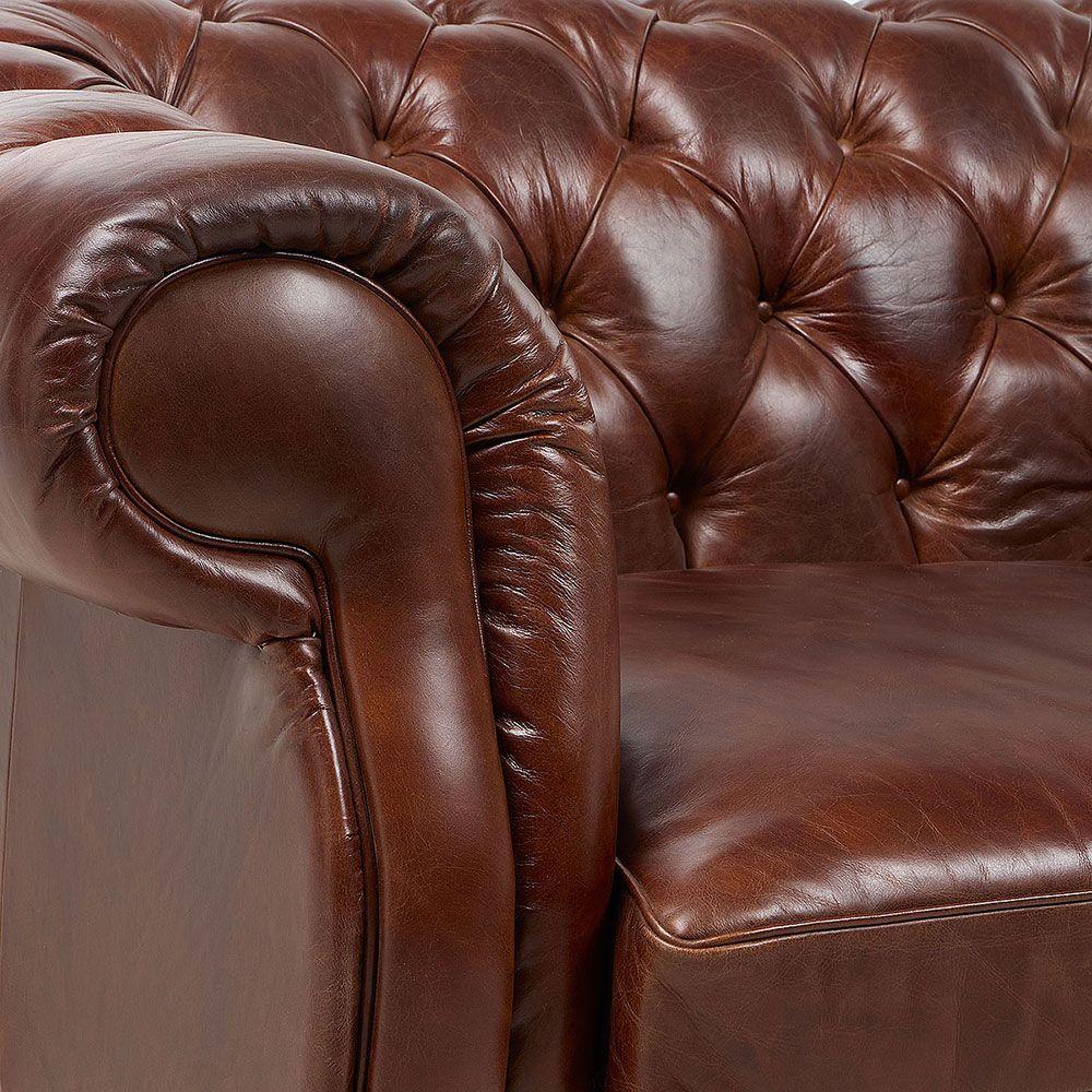 Sofá Chesterfield II 3.5 Cuerpos Cuero-4