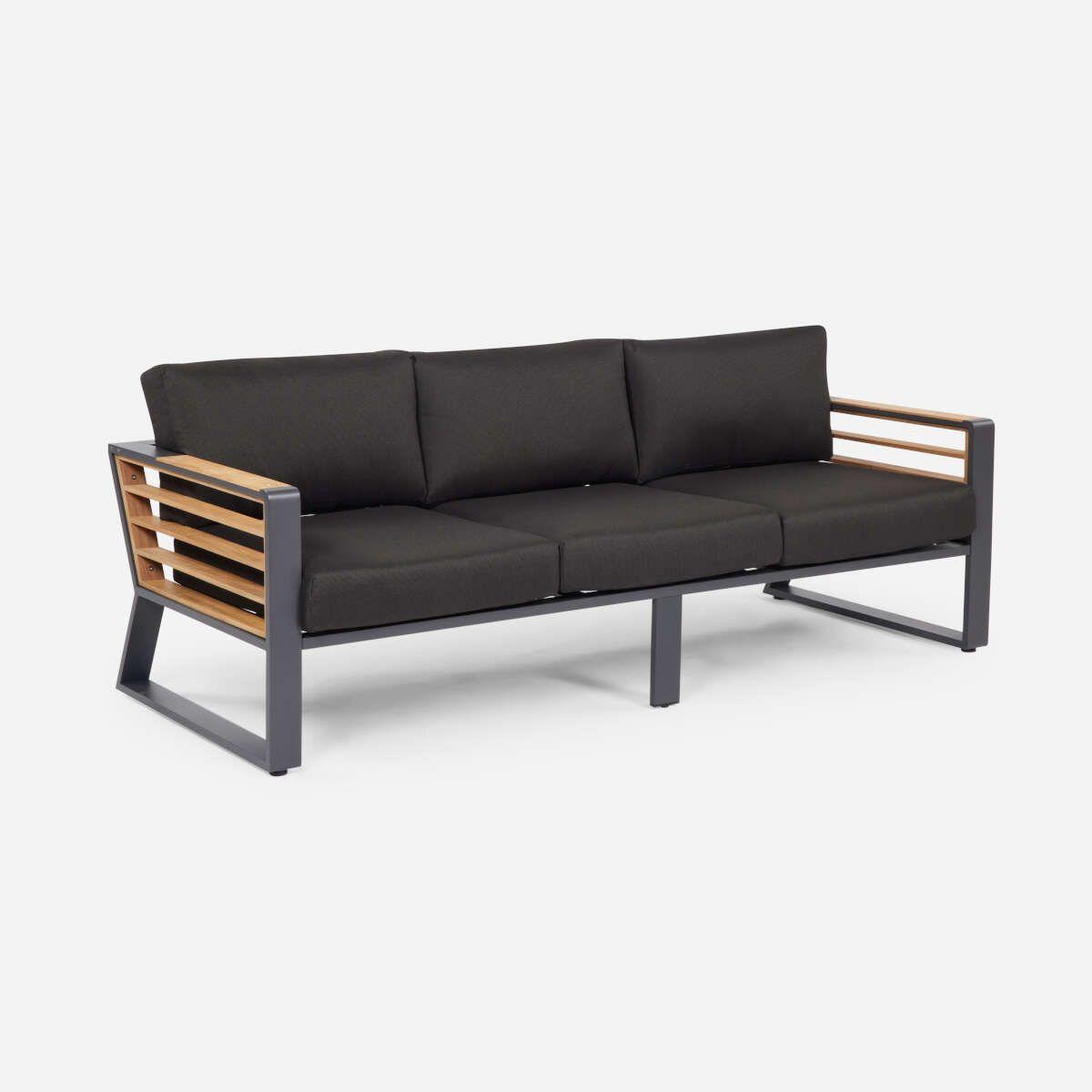 Set living de Terraza Rosen Marasusa II 4 Piezas Negro-1