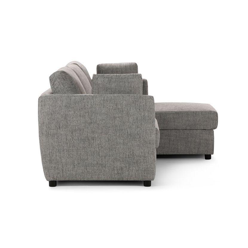 Sofá Seccional Cama Rosen Derecho Noah Tela Gris-2