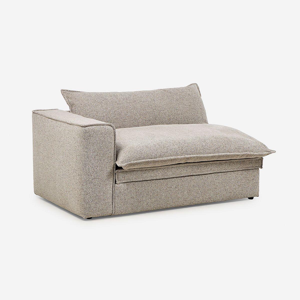 Sofá Modular Tizimin Tela Mokka Talla L-7