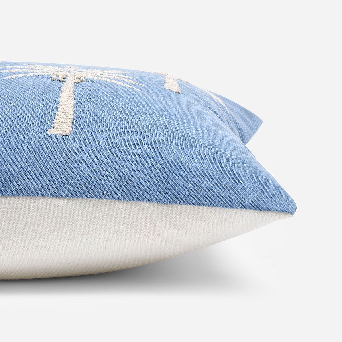 Funda Cojin Palms Washed Blue 35 x 50cm-2
