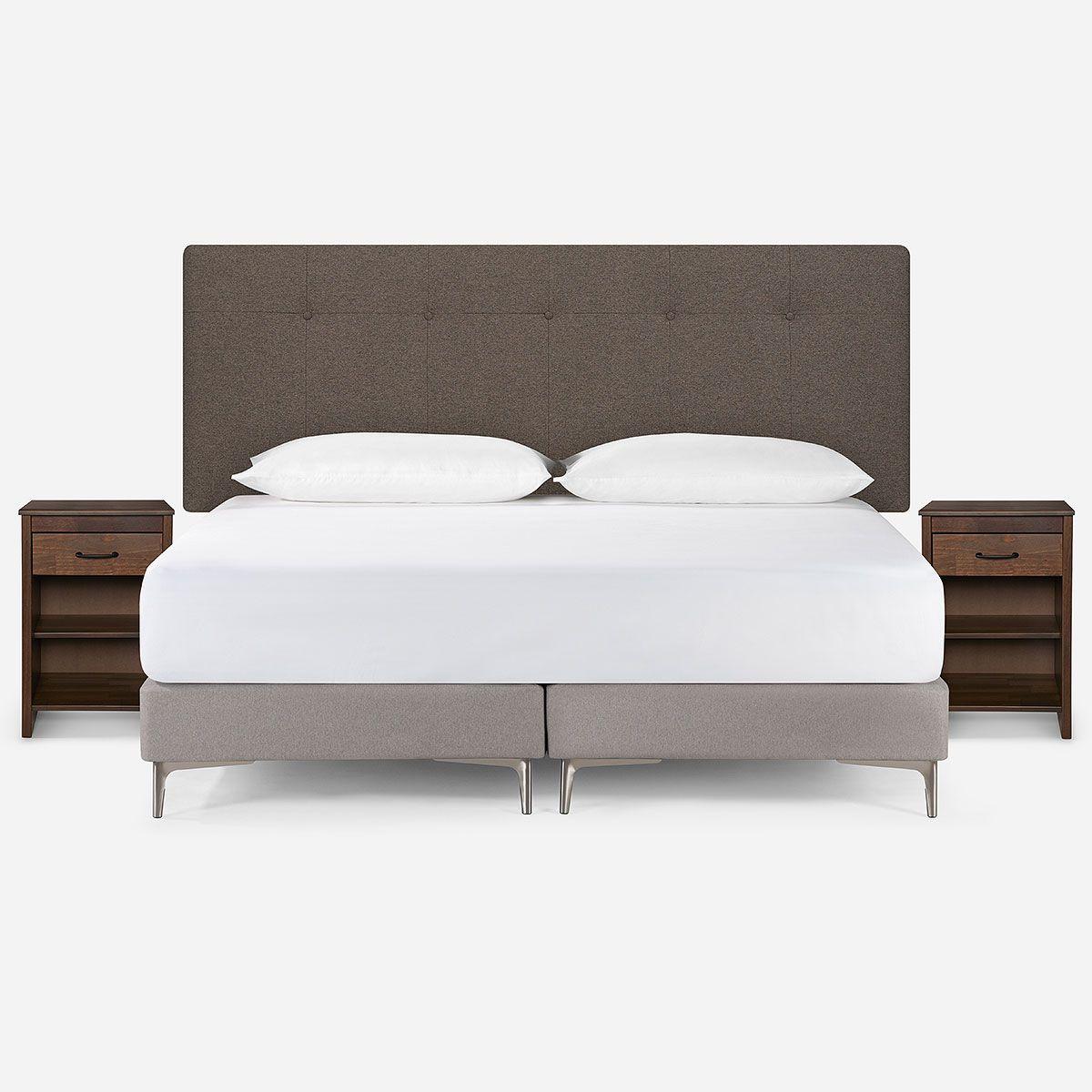 Set Respaldo New Bennet King + Velador Maurice-0