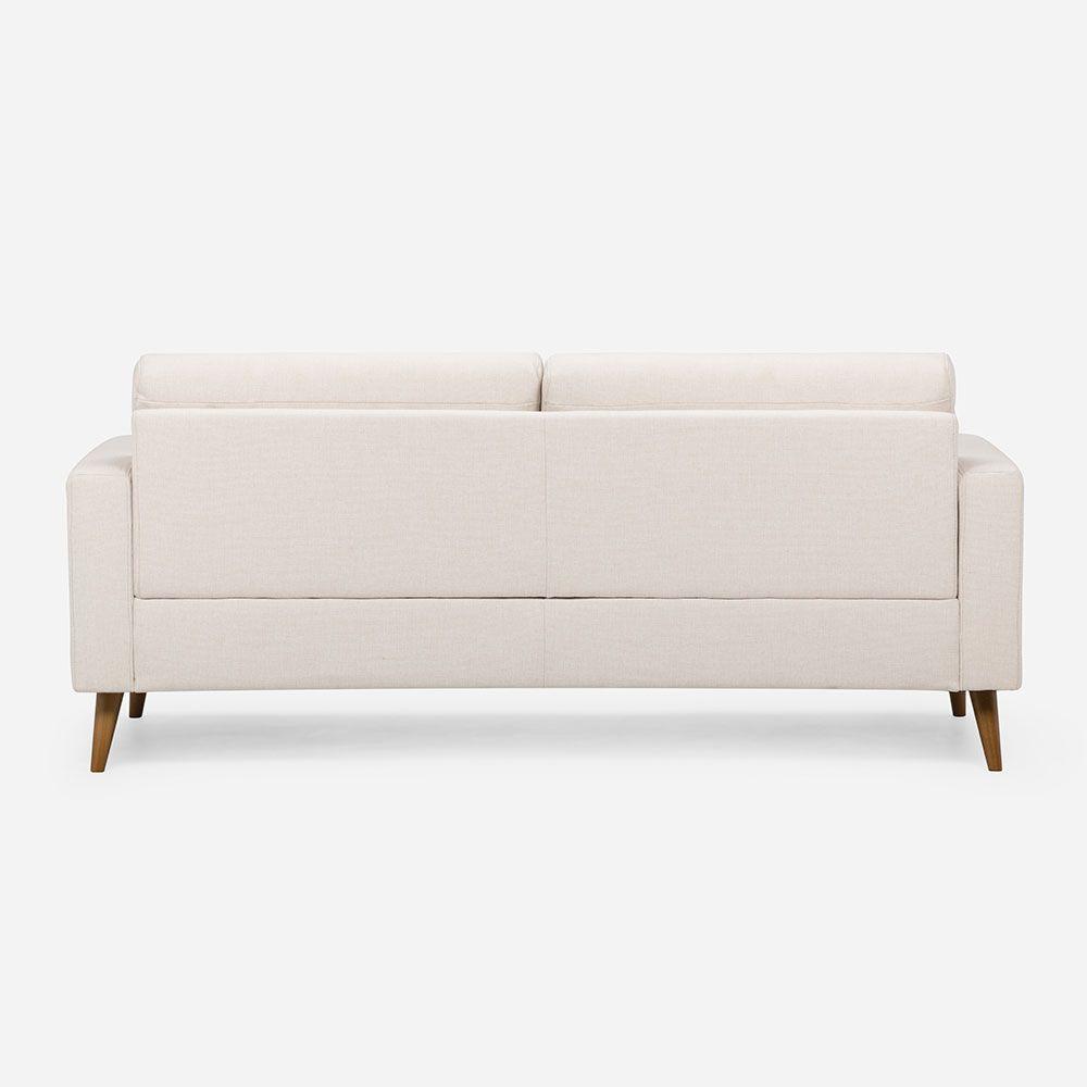 Sofá Rosen Sablon 3 Cuerpos Tela Blanco-3