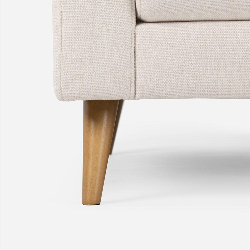 Sofá Rosen Sablon 3 Cuerpos Tela Blanco-6