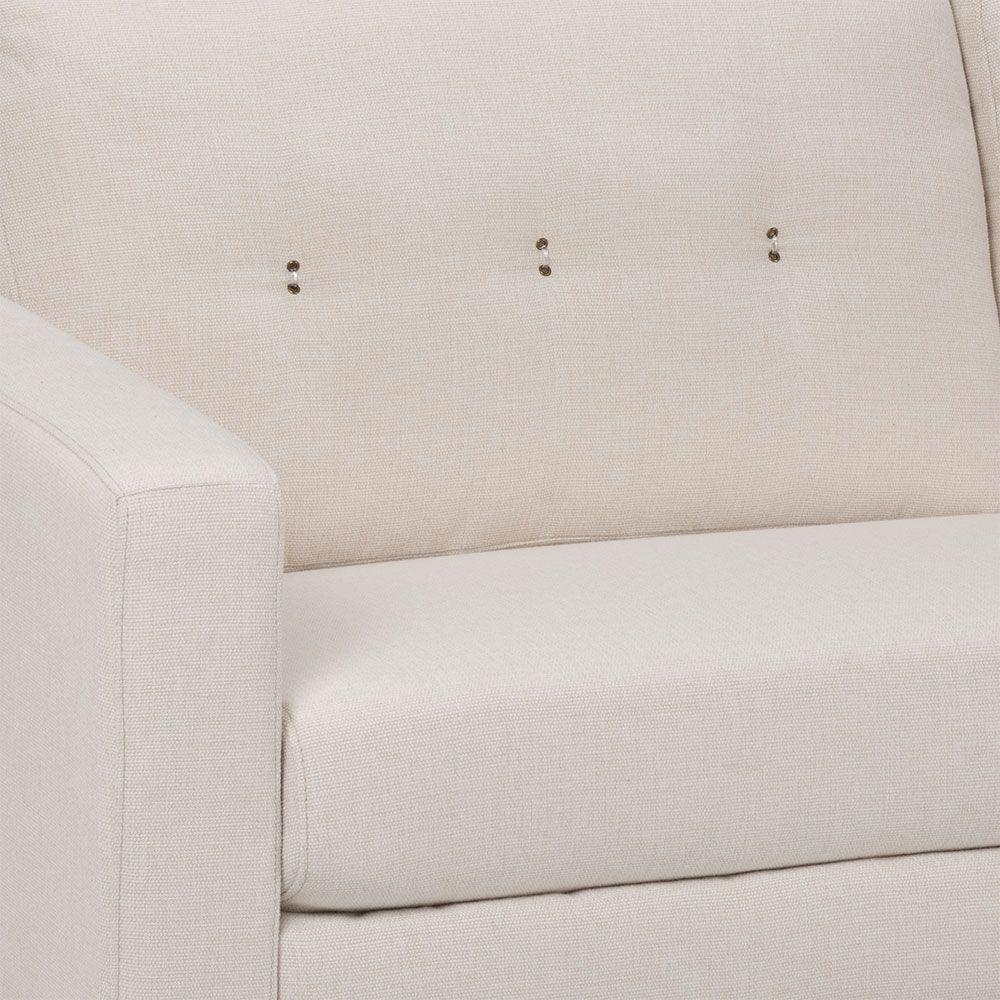 Sofá Rosen Sablon 3 Cuerpos Tela Blanco-8