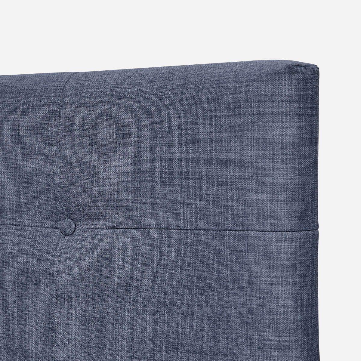 Cama Europea Classique+ King + Respaldo New Bennet Denim-3