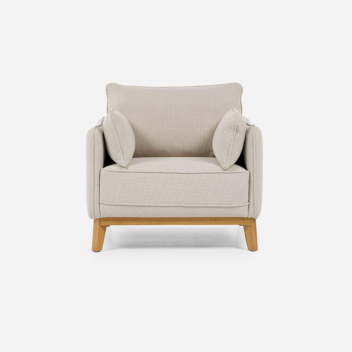 Sillón Holstebro 1 Cuerpo Tela Beige-2