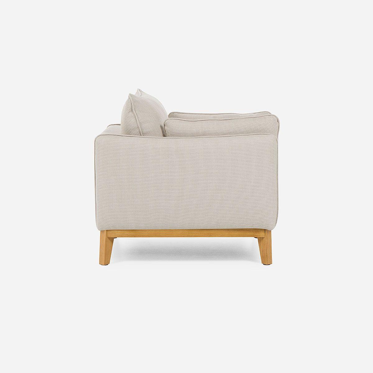 Sillón Holstebro 1 Cuerpo Tela Beige-3