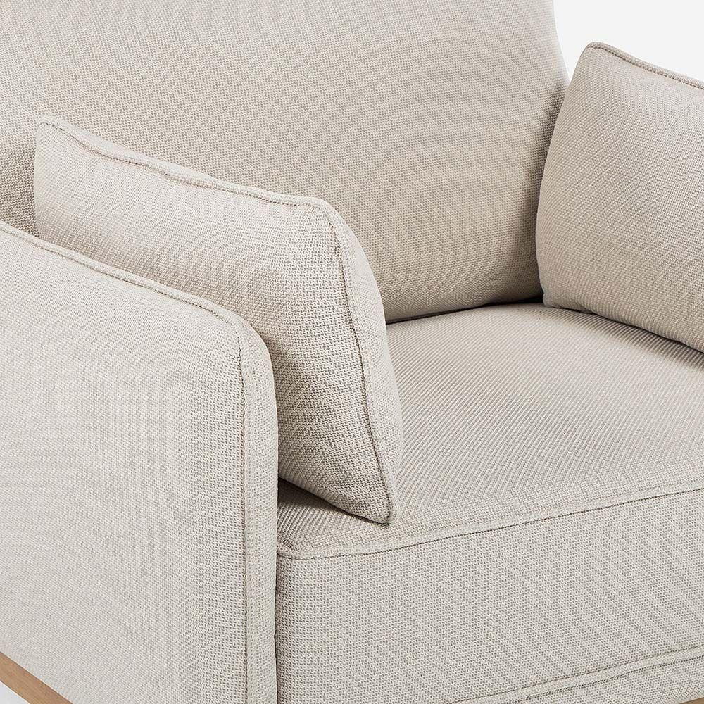 Sillón Holstebro 1 Cuerpo Tela Beige-6