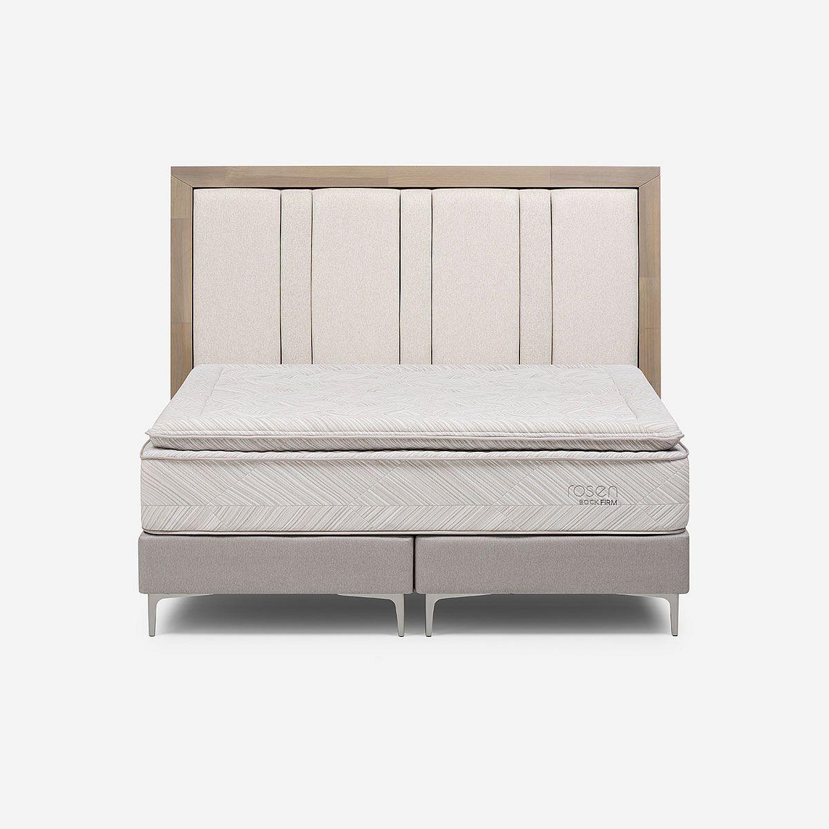 Cama Europea Bock Firm 2 Plazas BD + Respaldo Melrose-0