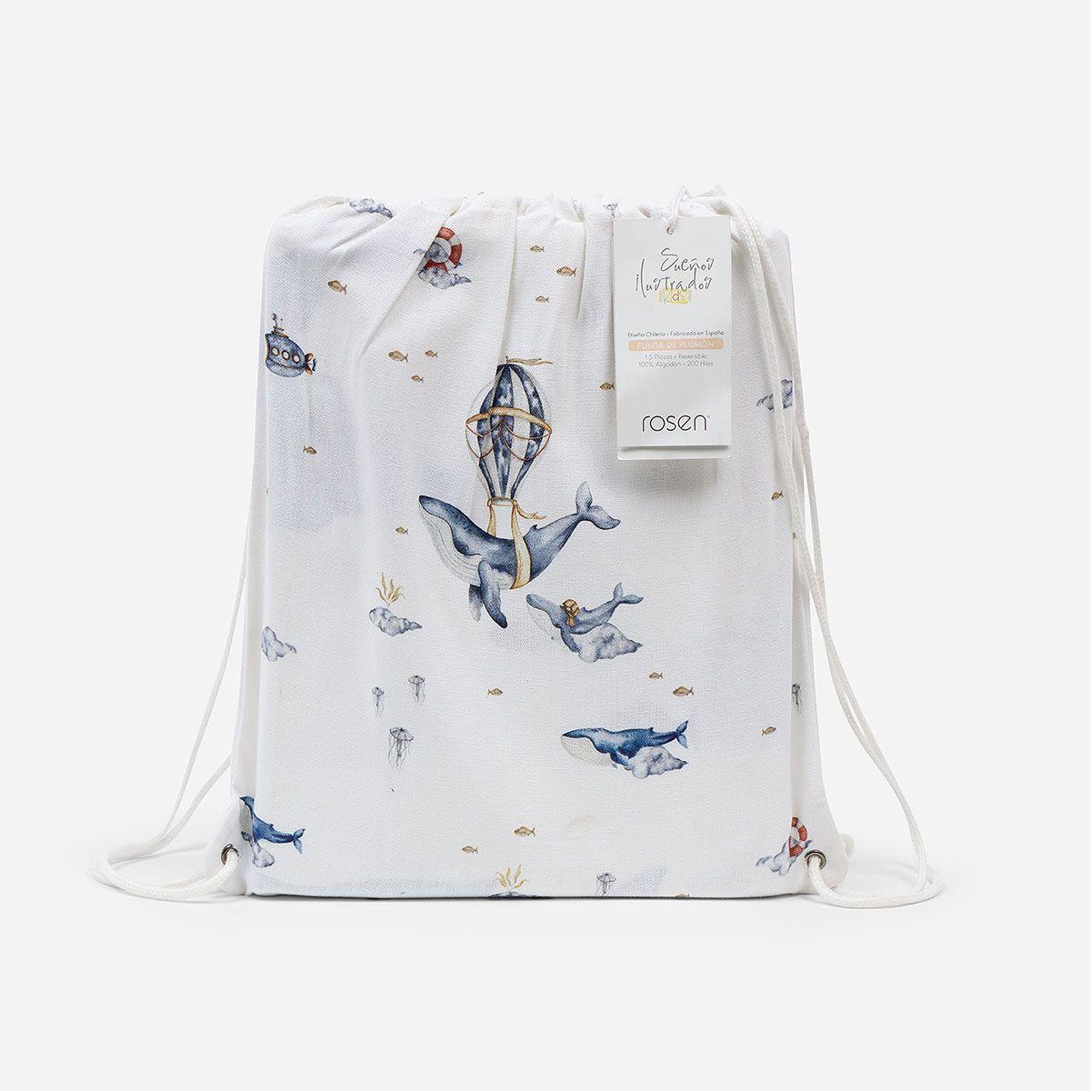 Funda de Plumón Ballenas 1.5 Plazas-4