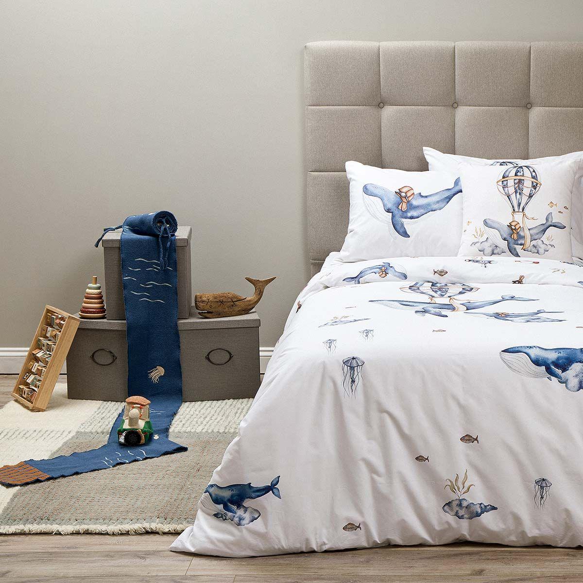 Funda de Plumón Ballenas 1.5 Plazas-6