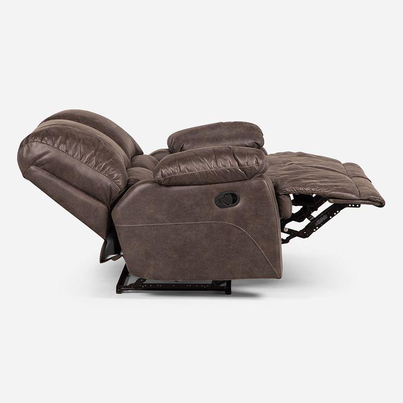Sofá Reclinable Rosen Bucarest Manual 2 Cuerpos Tela Café-4