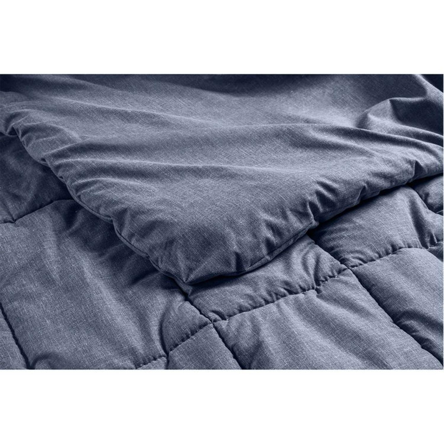 Plumón Rosen Unicolor Stitch 1,5 Plazas Navy-1